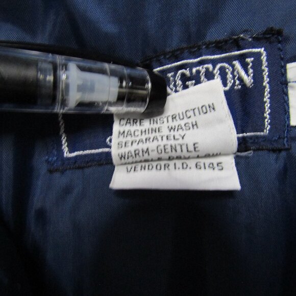 vintage burlington CFW collection puff coat blue with gold button - Picture 10 of 12